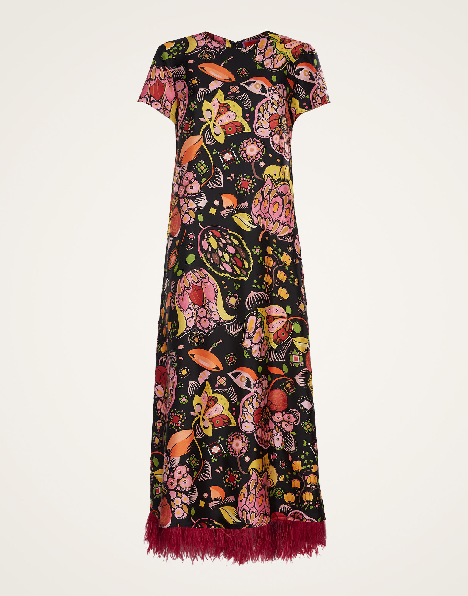 La DoubleJ Swing Dress (With Feathers) Eden DRE0316SIL001EDE0001