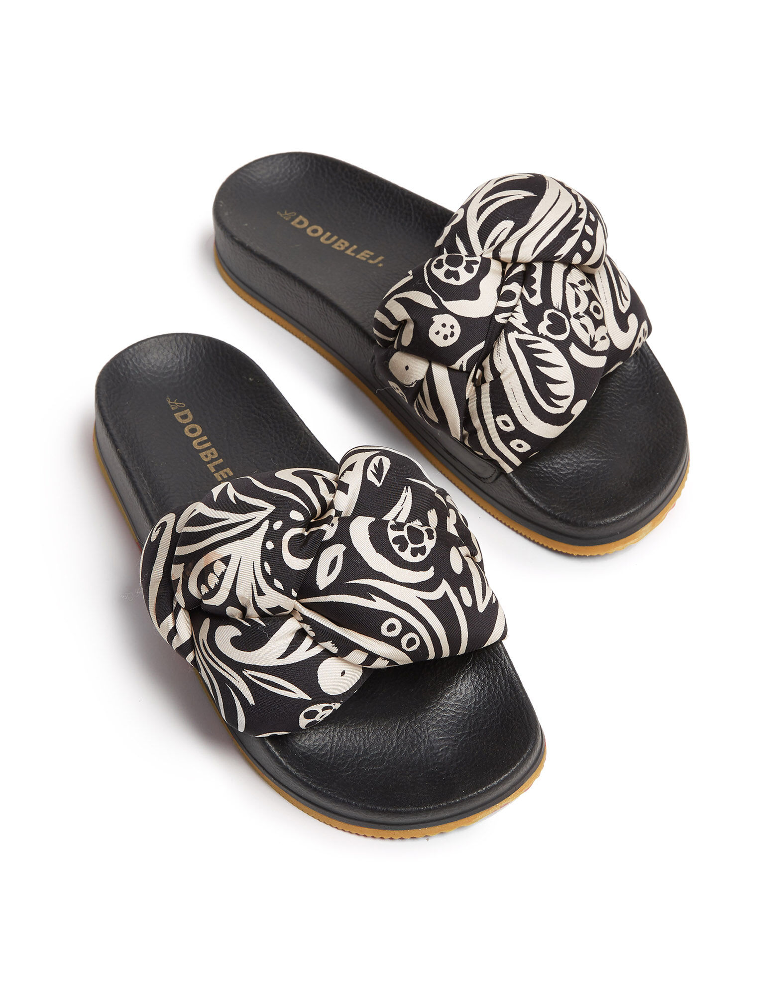 La DoubleJ Treccia Slides Fauve SHO0005FOD001FAU0001