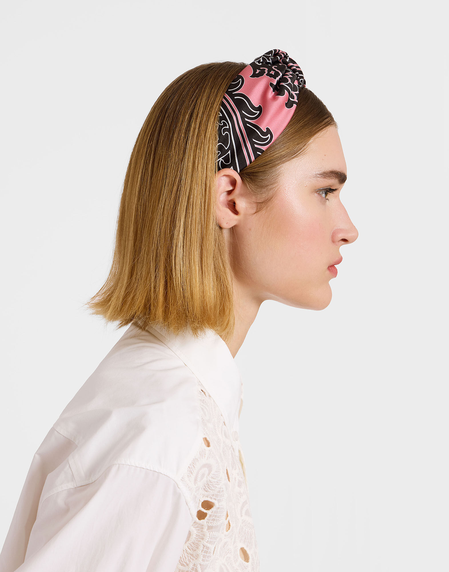 La DoubleJ Love Knot Headband Oltrarno Pink HEB0015FOD001OLT01PI01