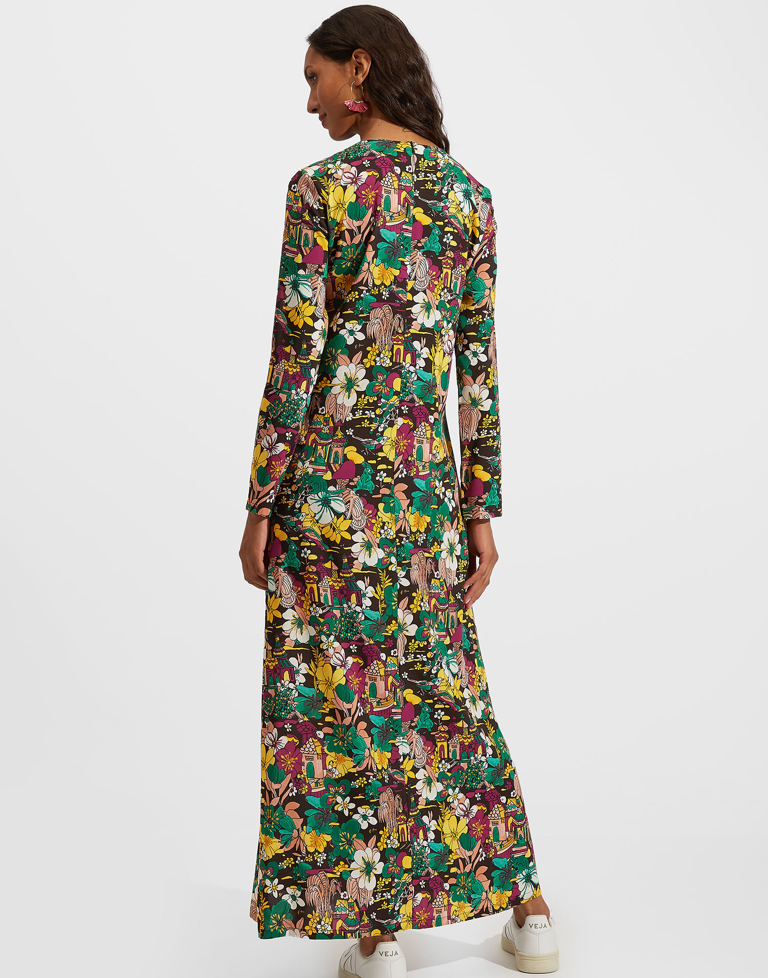 La DoubleJ Long Sleeve Swing Dress Temples DRE0184VIS001TEM0001