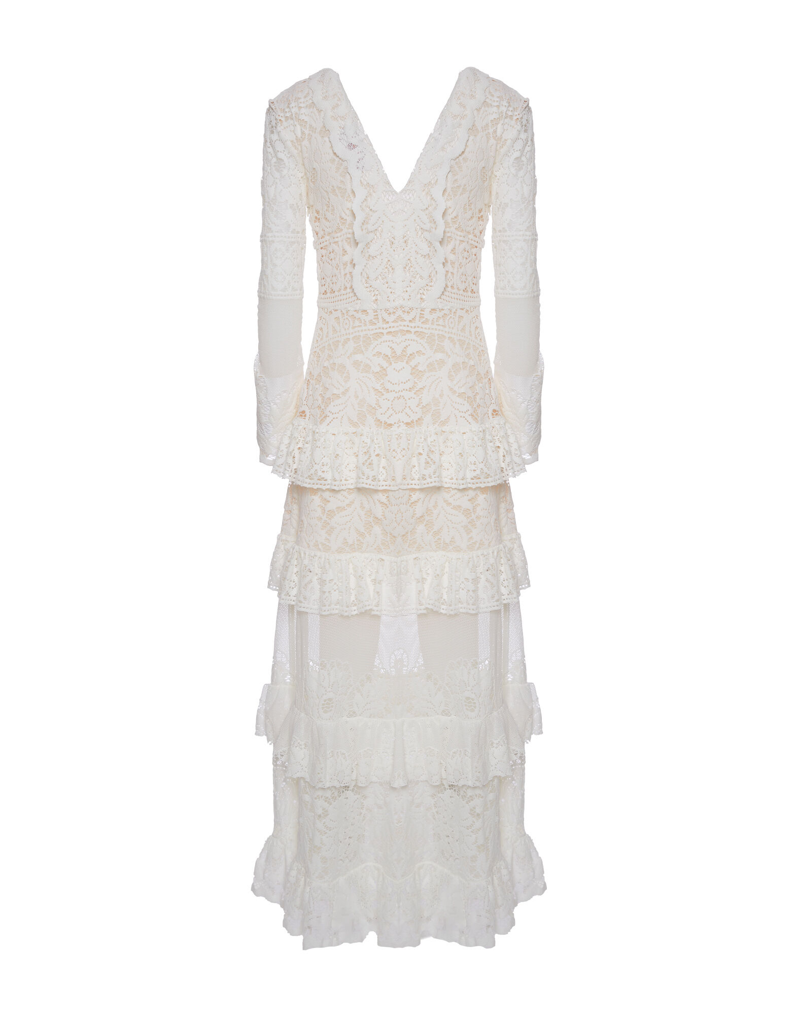 La DoubleJ Footloose Lacey Dress White DRE0626EMB028SOLIDWH01
