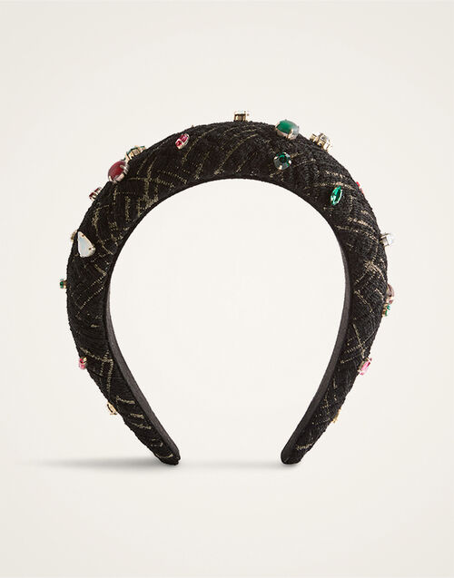 La DoubleJ Medici Headband Bicolor Black HEB0026WOL040BIC01BL01