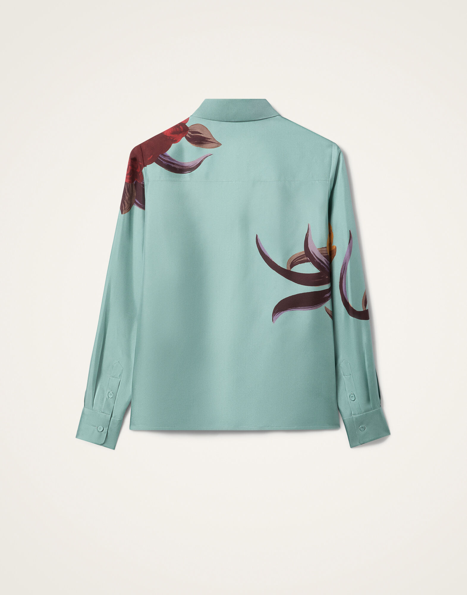 La DoubleJ Boy Shirt Peony Plac&eacute;e Light Blue SHI0040SIL001PEO06BU01