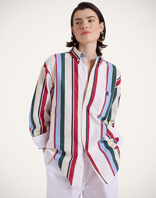 La DoubleJ Better Than Your Boyfriend's Shirt Stripes Multicolor SHI0133JCQ106STR05MU01
