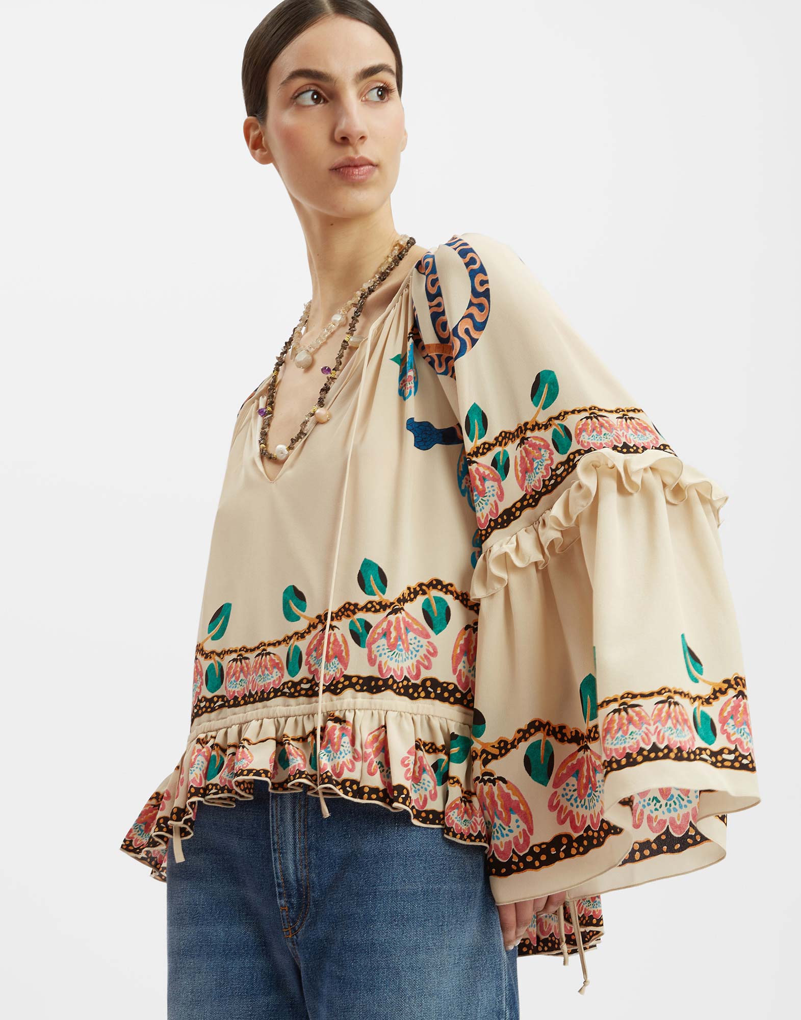 La DoubleJ Boho Blouse - Woman Shirts & Tops Eve Ecru L