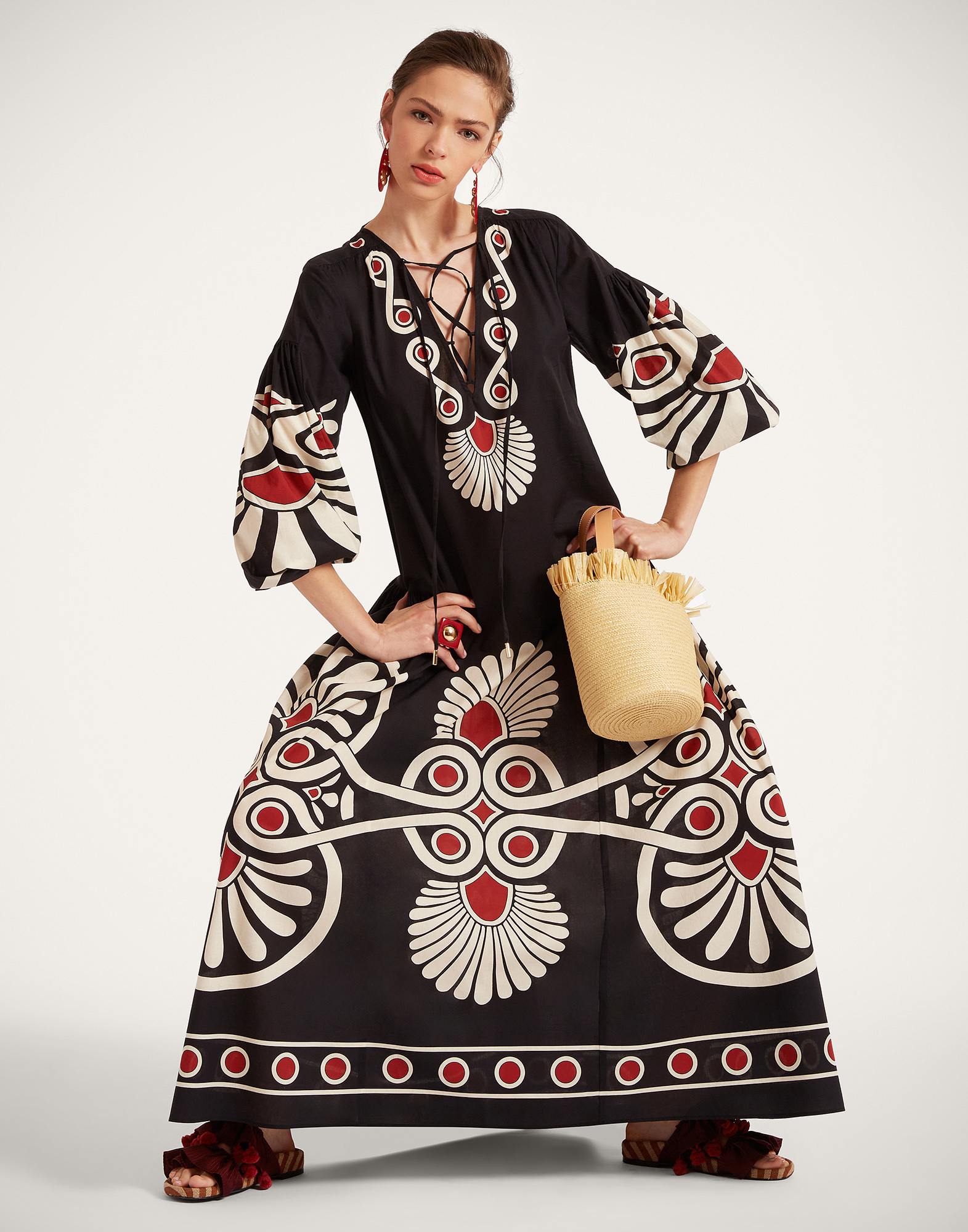 La DoubleJ Viviana Dress - Woman Dresses Medallion Placée Black Xl