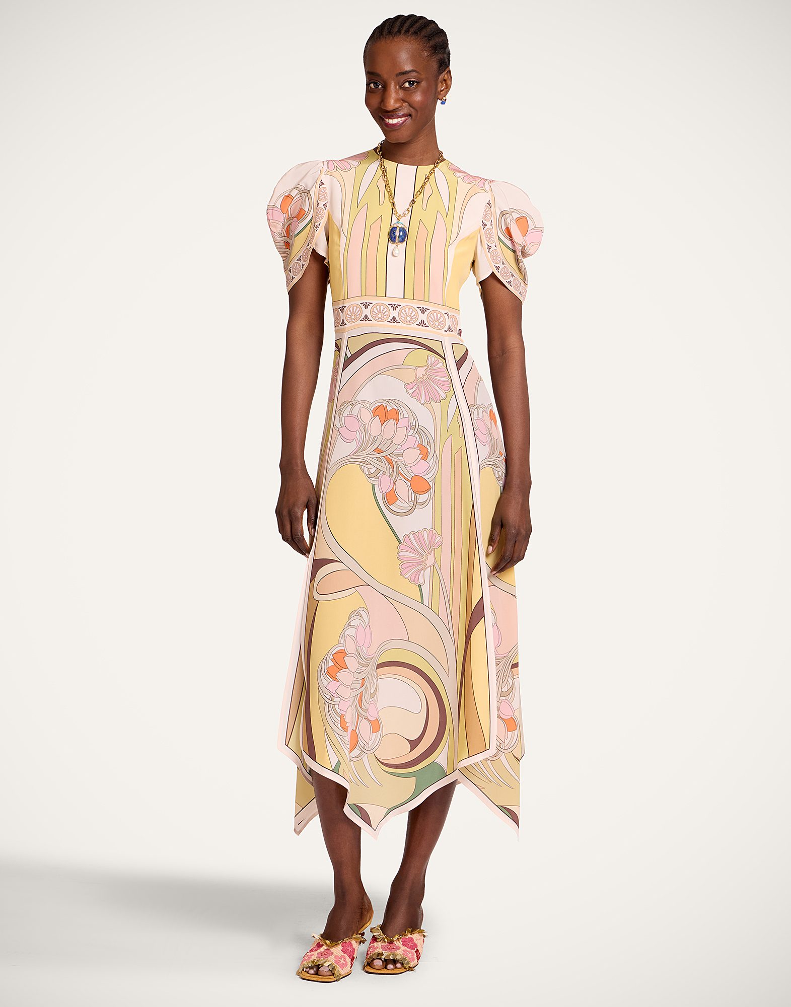 La DoubleJ Cherie Scarf Dress - Woman Dresses Tulip Placée Pale Pink 38