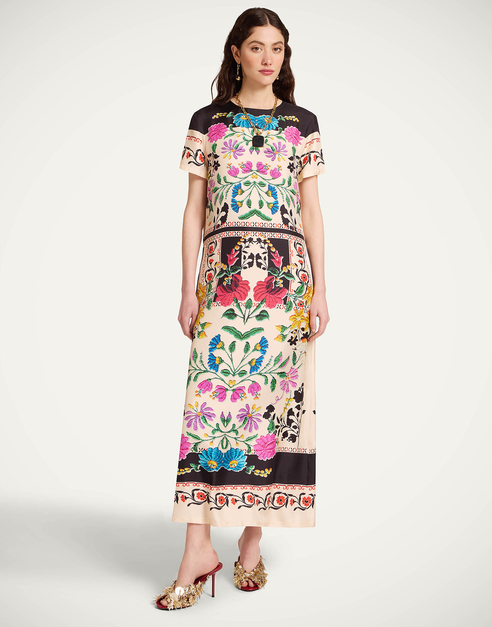La DoubleJ Swing Dress - Woman Dresses Plaza Placée Ivory 42