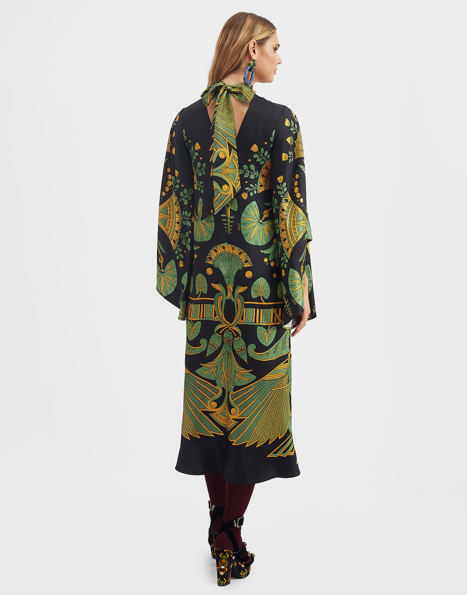La DoubleJ Magnifico Midi Dress - Woman Dresses The Nile Placée Black Xs