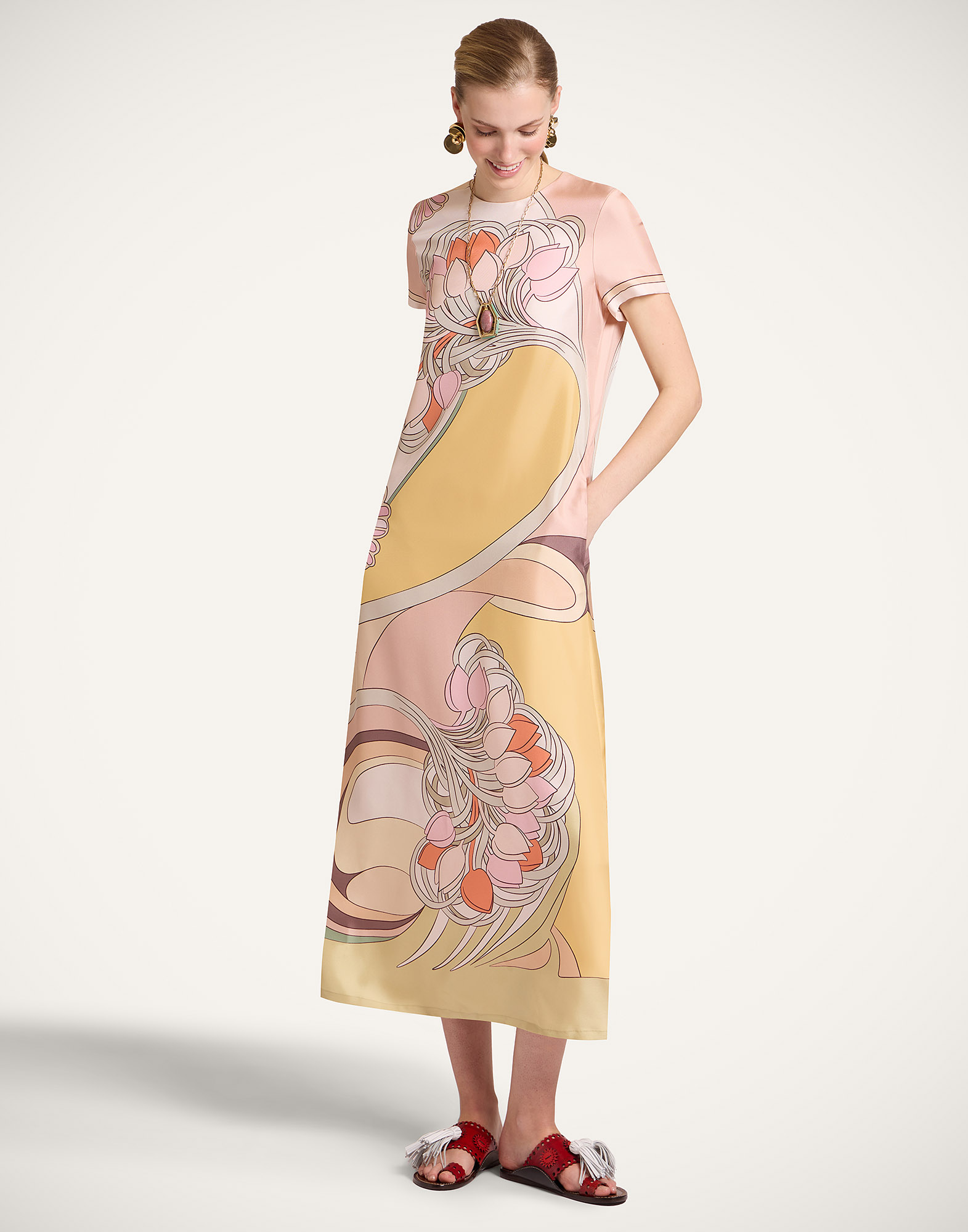 La DoubleJ Swing Dress - Woman Dresses Tulip Placée Pale Pink 48