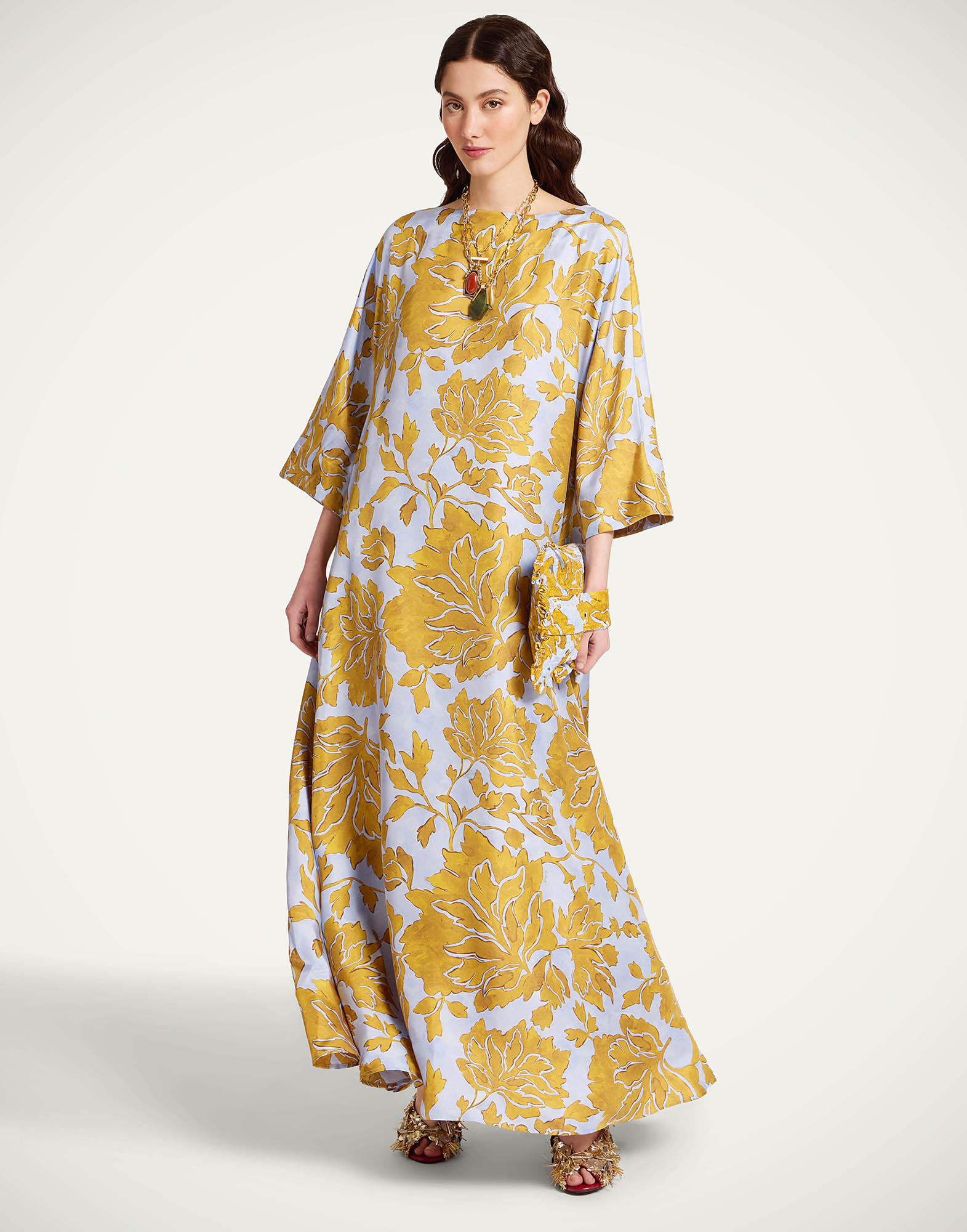 La DoubleJ Muumuu Dress Round Neck - Woman Dresses Tangle Light Blue S